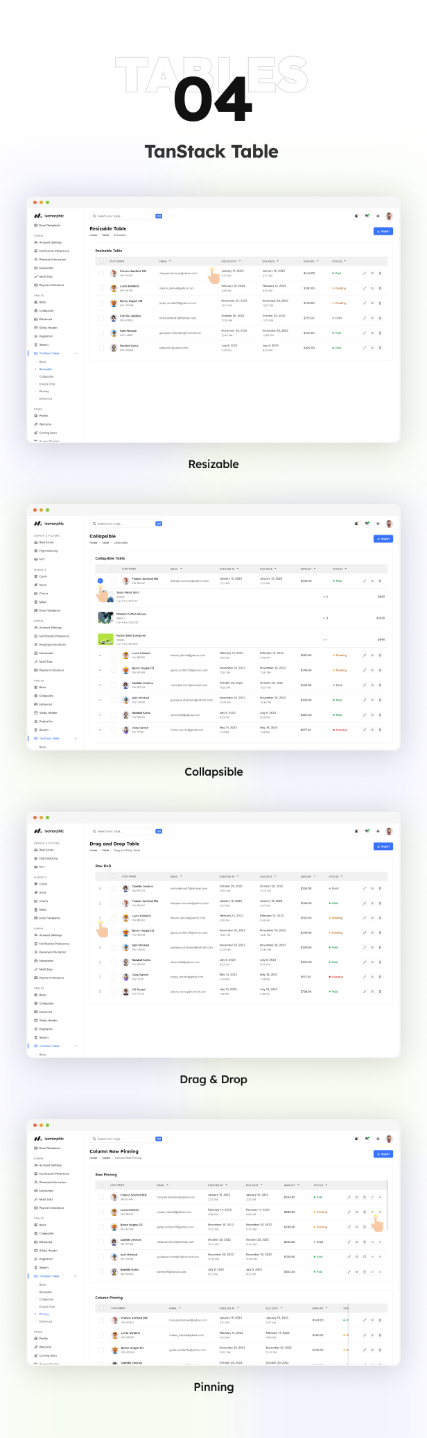 Isomorphic - React Admin Dashboard Template - 23