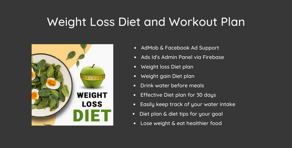 weight loss diet and workout plan
