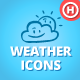 60 Hand-drawn Weather Icons - GraphicRiver Item for Sale