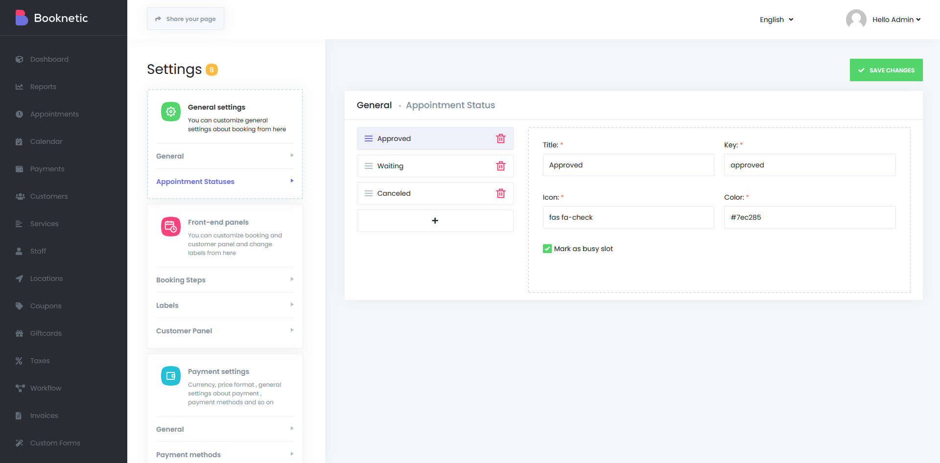 Booknetic - Google Calendar 2way Sync