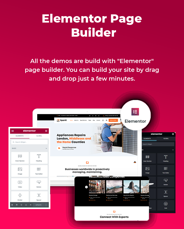 Elementor Builder Available