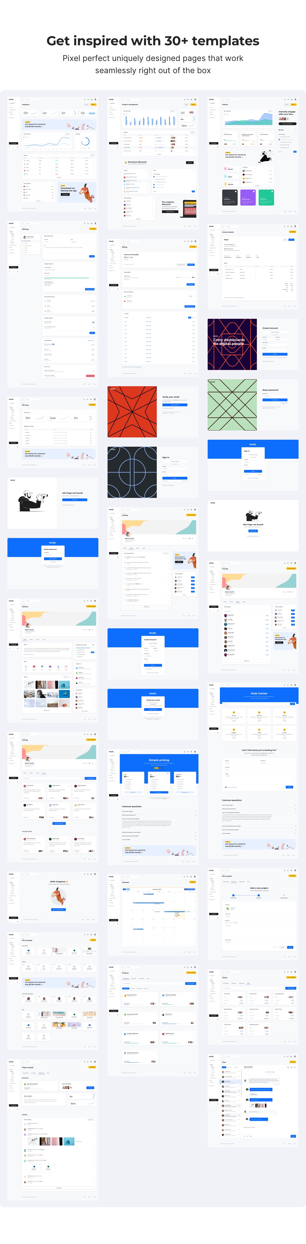 Muze - Bootstrap 5 HTML Admin Dashboard Template - 3