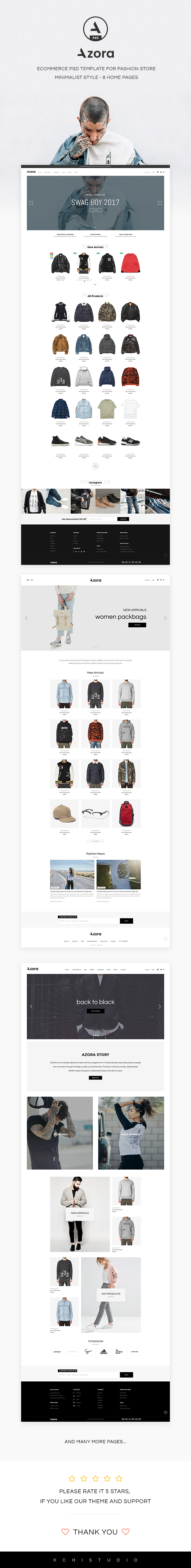 Azora - Ecommerce PSD Template For Fashion Store - 1