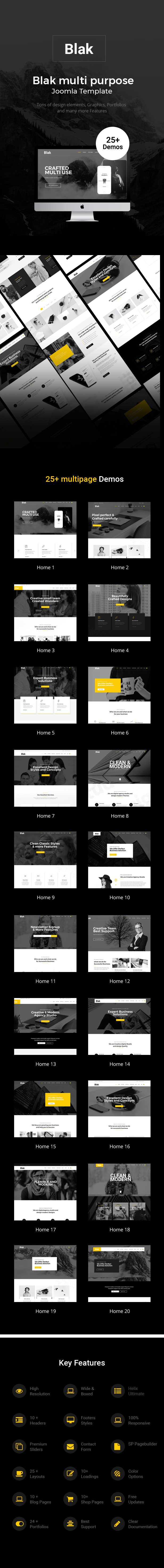 blak joomla template