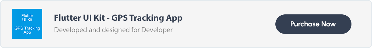 flutter ui kit gps tracking app