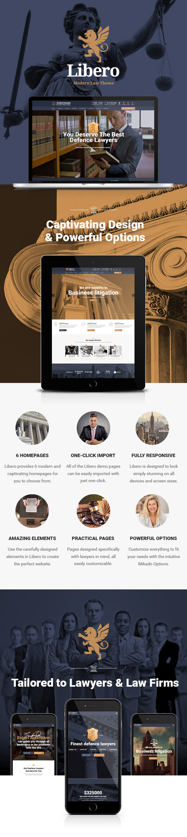 Libero -  Lawyer and Law Firm Theme - 1