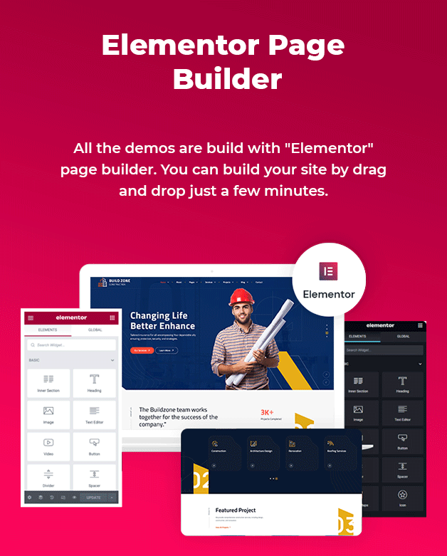 Elementor Builder Available