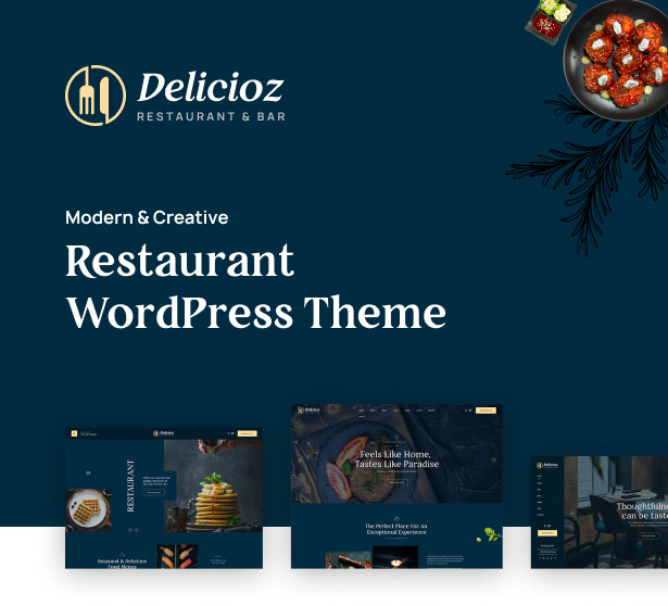 Delicioz Restaurant WordPress Theme