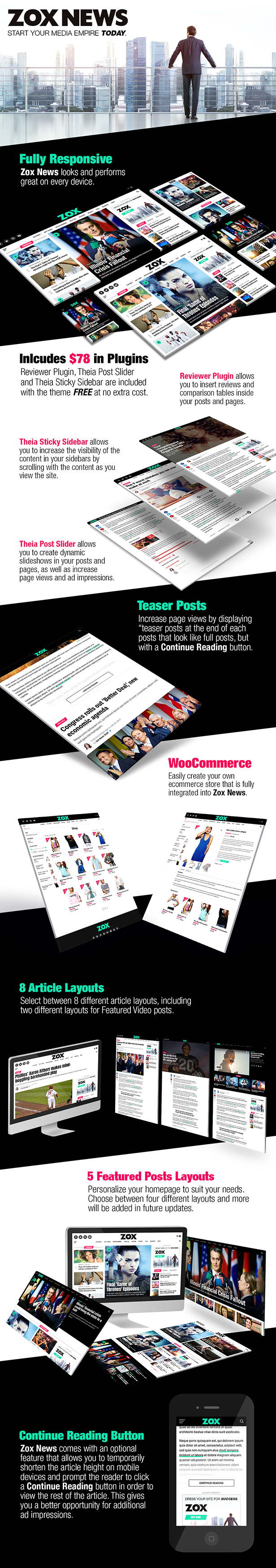 Zox News - Professional WordPress News & Magazine Theme