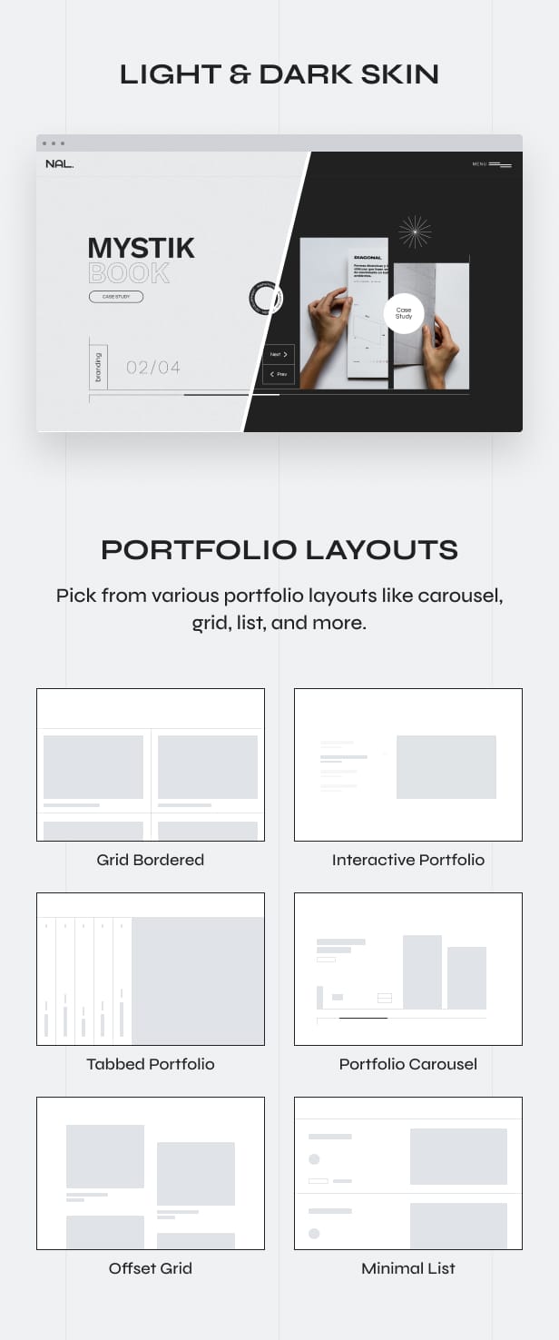 Nal - Creative Portfolio WordPress Theme - 1
