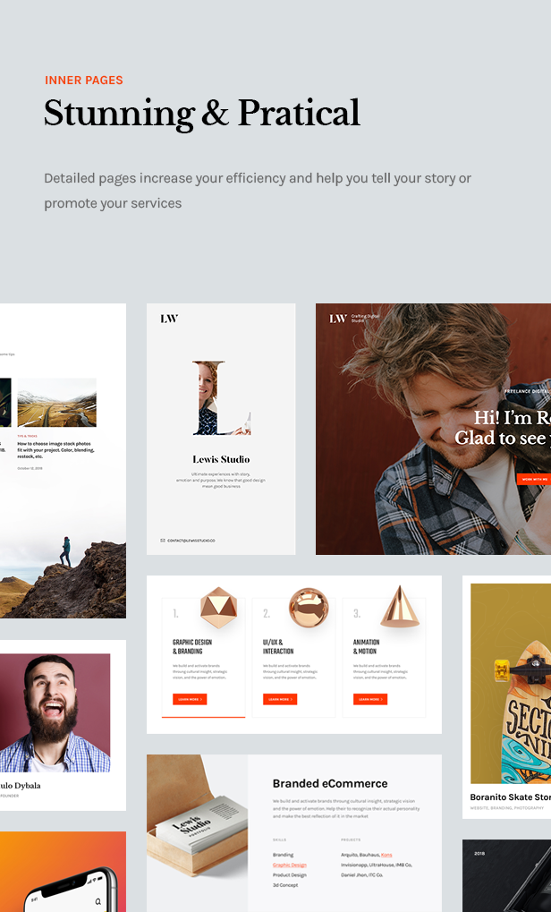 Lewis - Creative Portfolio WordPress Theme - 10