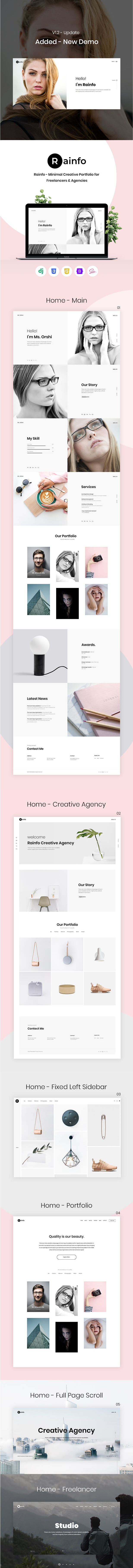 Rainfo - Agency and Portfolio Django Template - 9