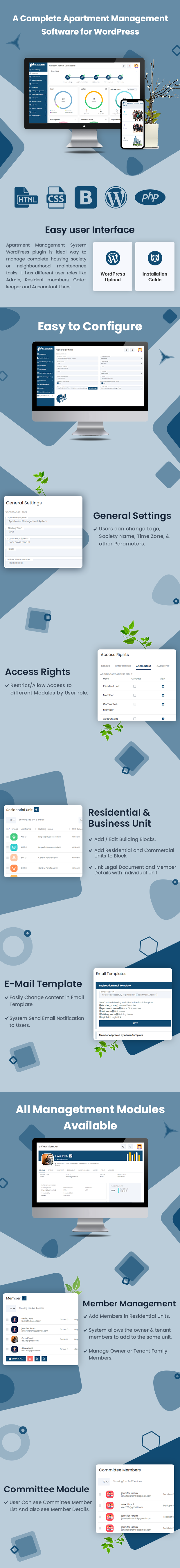 Apartment Memberlist System software