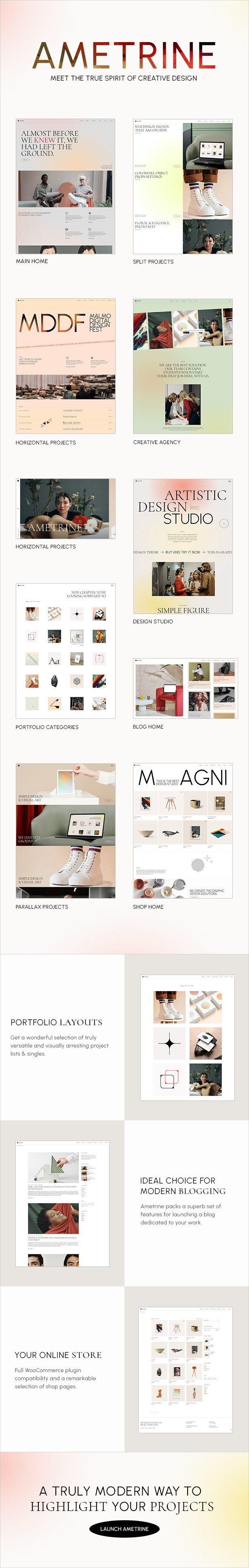 Ametrine - Modern Creative WordPress Theme - 2