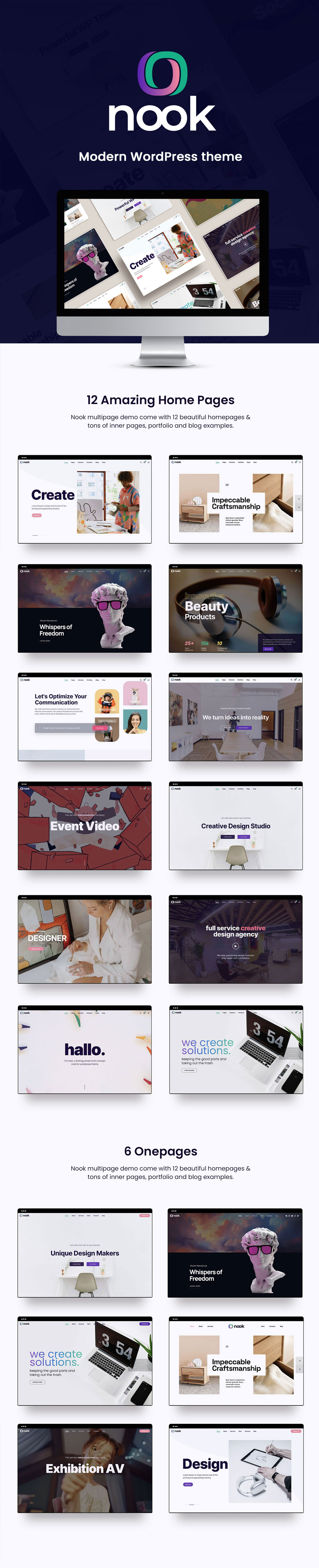 Nook - Bold Creative Agency Multi-Purpose WordPress Theme - 1