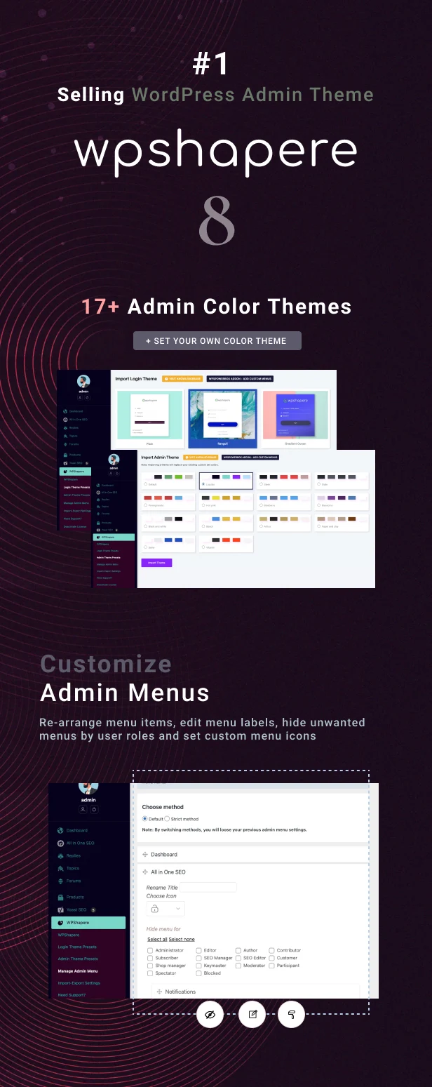 WPShapere - Best WordPress Admin Theme and White Label Solution