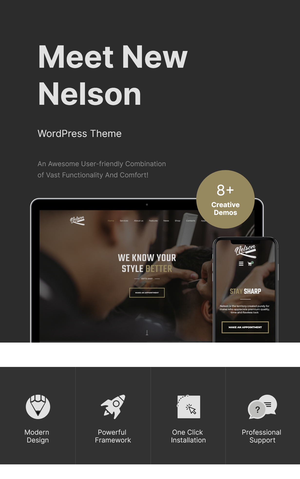 Description Barbershop & Tattoo WordPress Theme