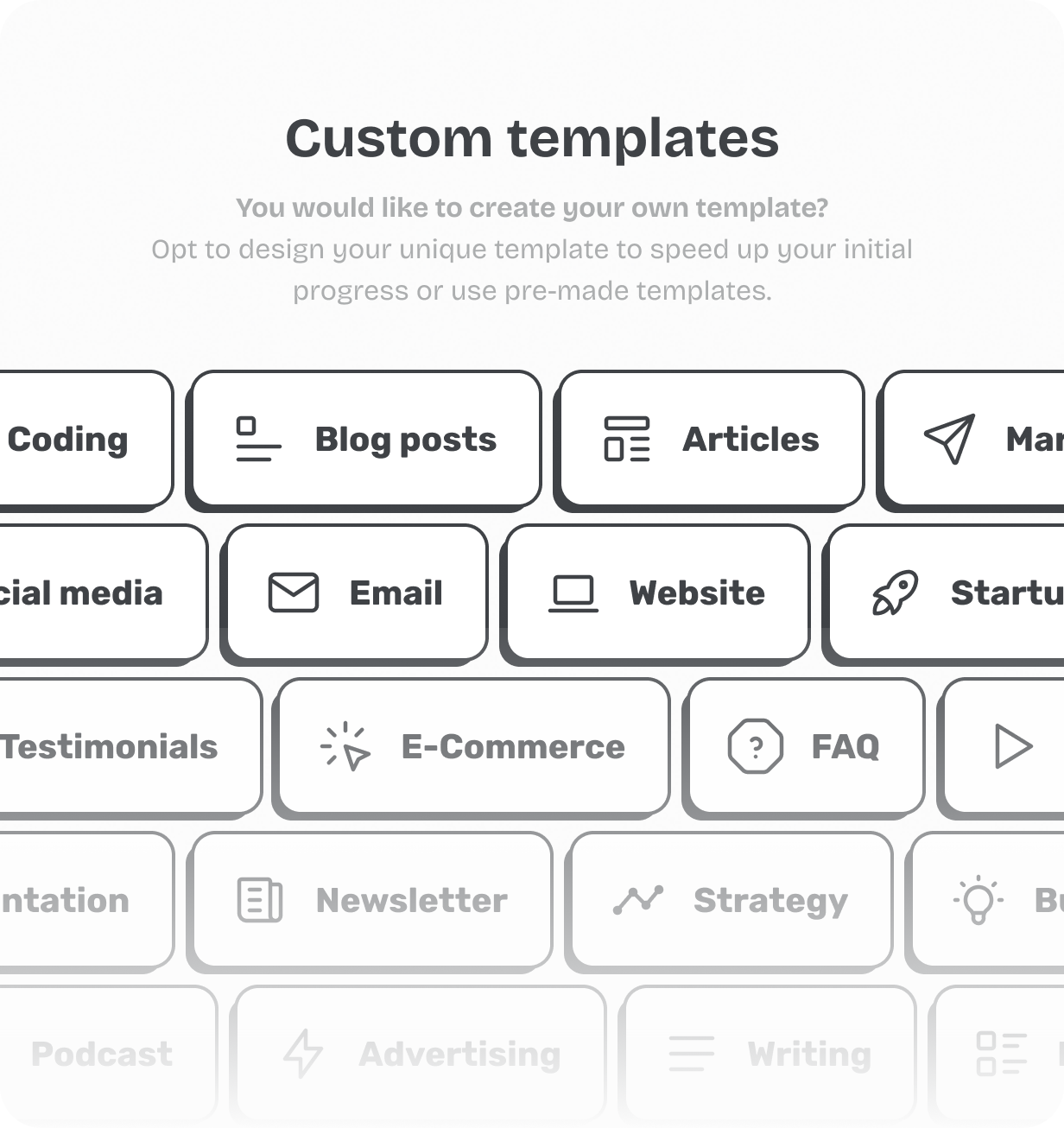Custom Templates @heyaikeedo #aikeedo