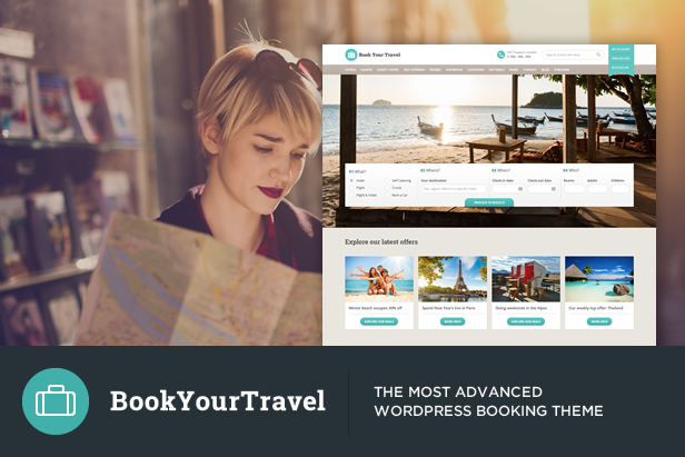 Book Your Travel - Online Booking WordPress Theme