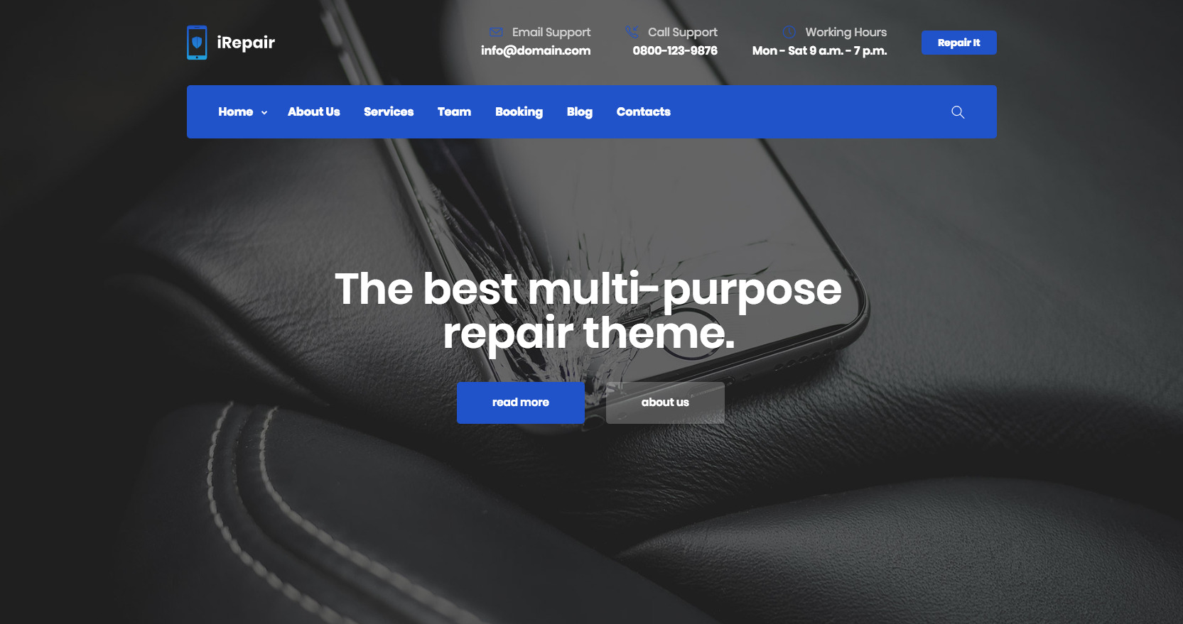 iRepair - Mobile Repair Theme - 4