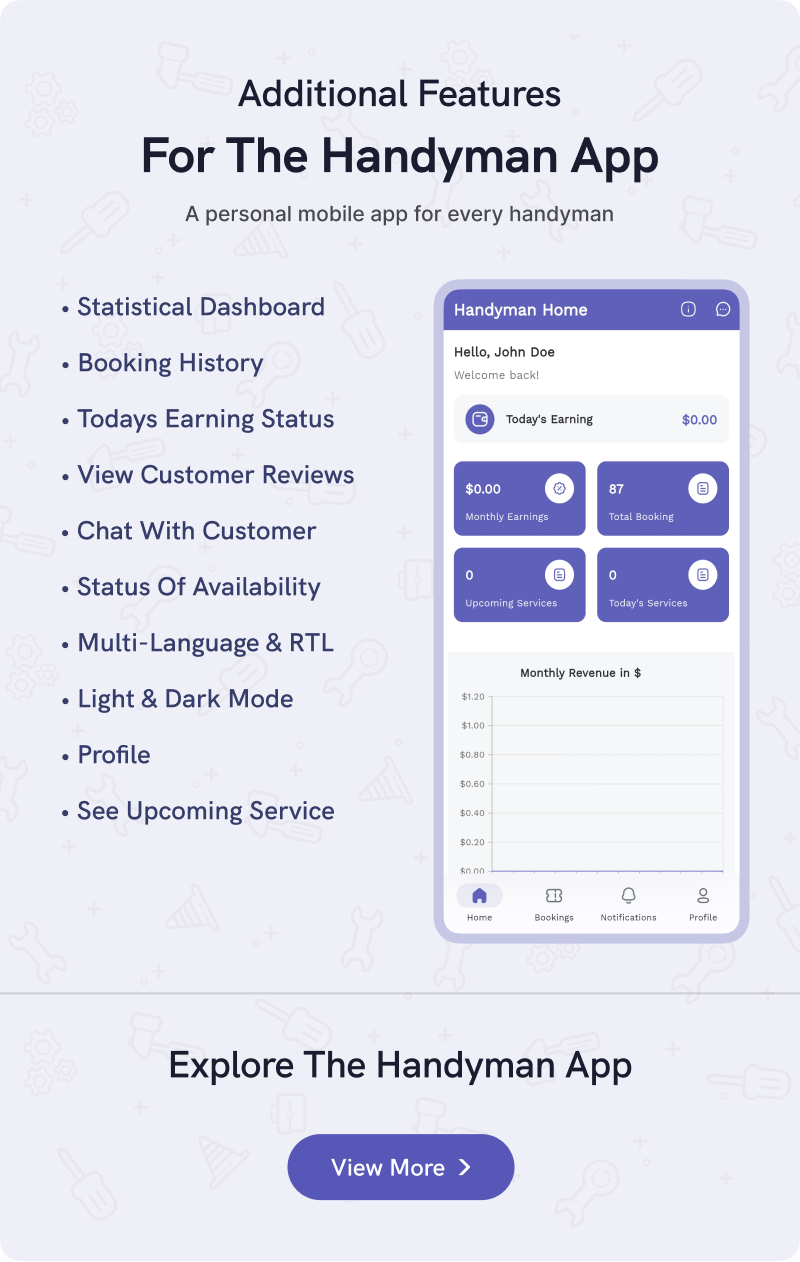Handyman Service | On-Demand Home Service Flutter App with ChatGPT Integration - 25