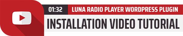 Plugin Luna Radio Player com Visualizador de Áudio