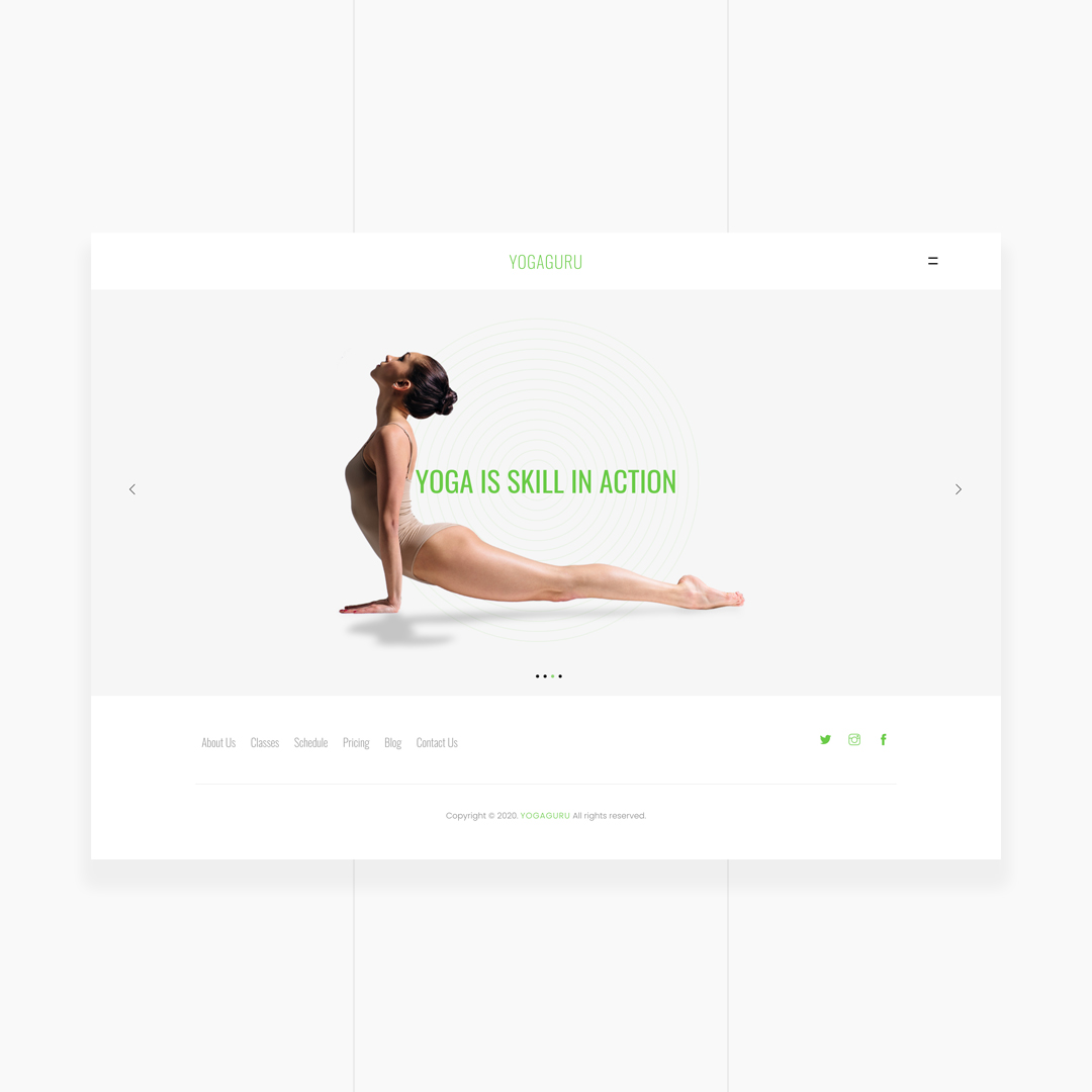 YOGAGURU — Health Beauty & Yoga Responsive Template