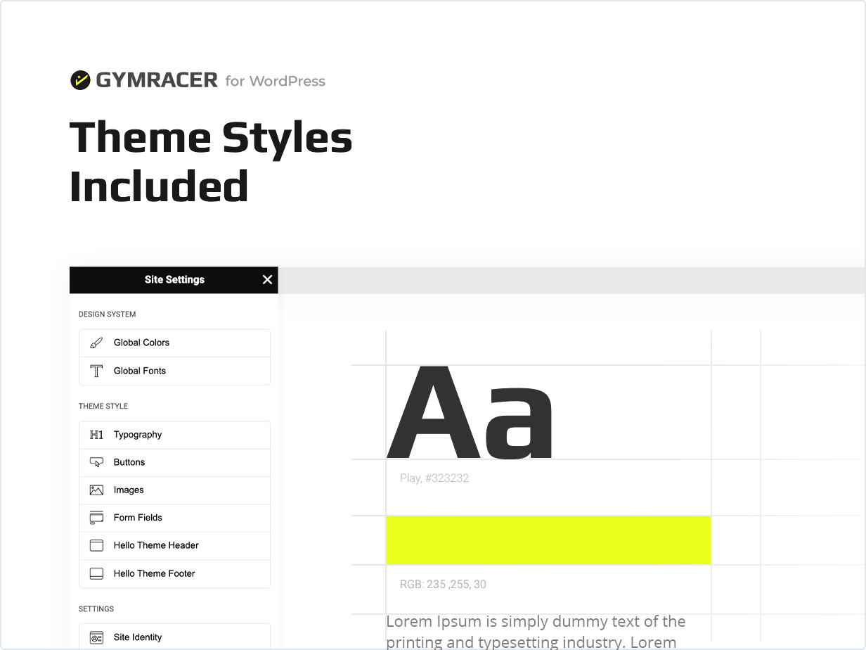 Theme Styles Included