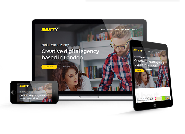 Nexty - Creative Multipurpose Portfolio / Agency Responsive Muse Template - 1