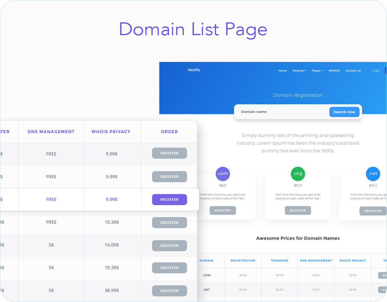 Hostify — Hosting HTML & WHMCS Template - 15
