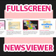 Expanding Full Screen News Viewer