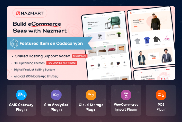 nazmart multi-tenancy ecommerce platform