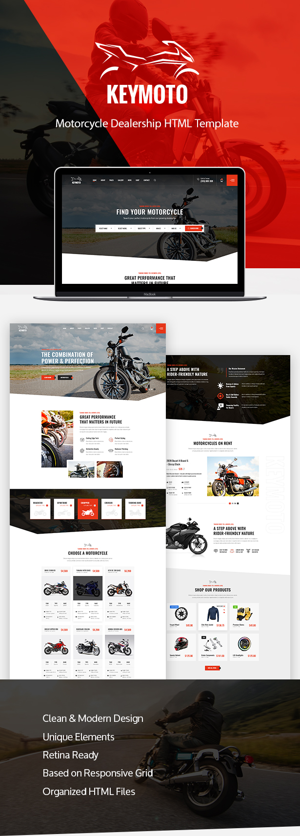 Keymoto - Motorcycle HTML Template - 2