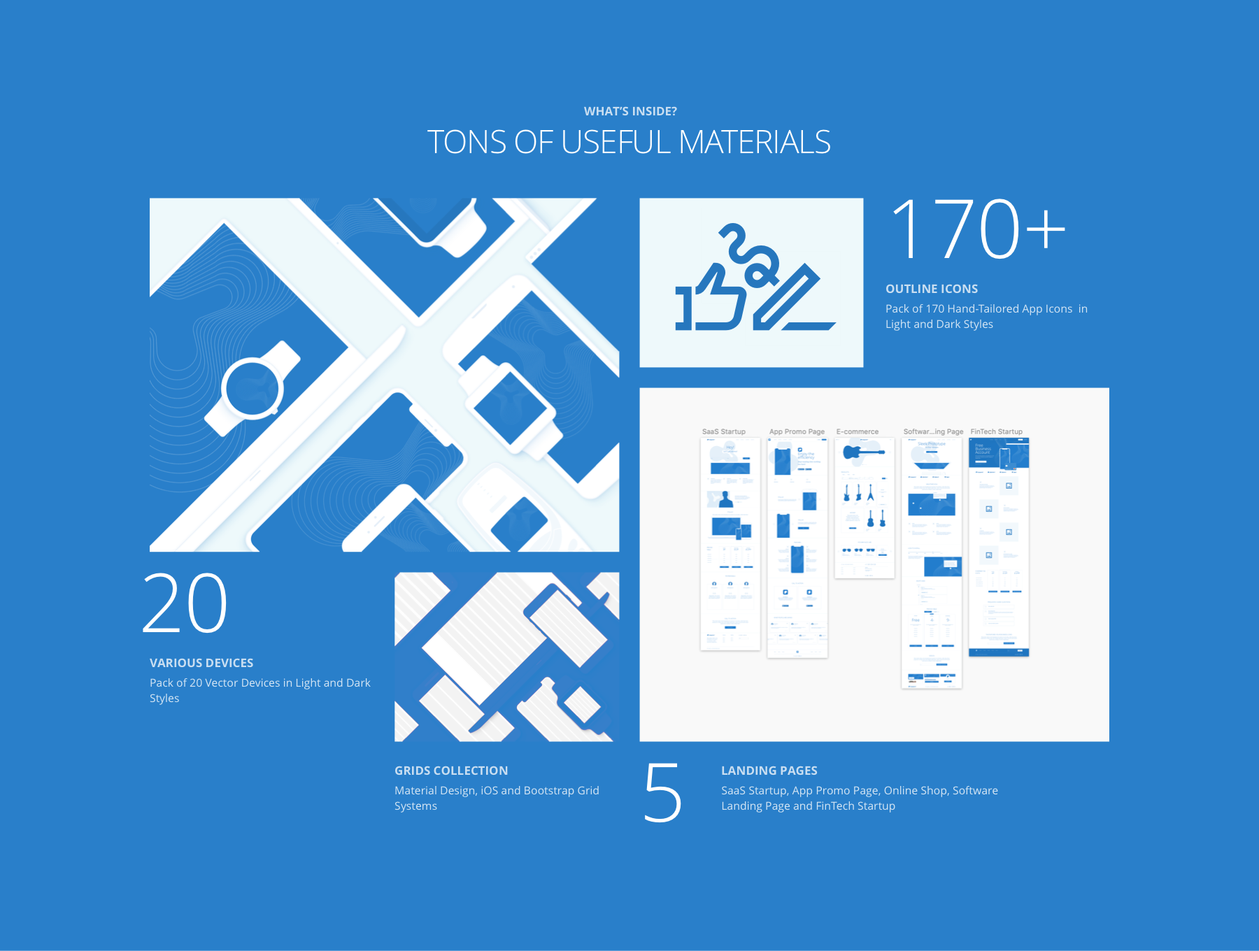 Protogonist 4 Wireframe Kit – Ultimate Wireframe Kit for your next Landing Page - 8