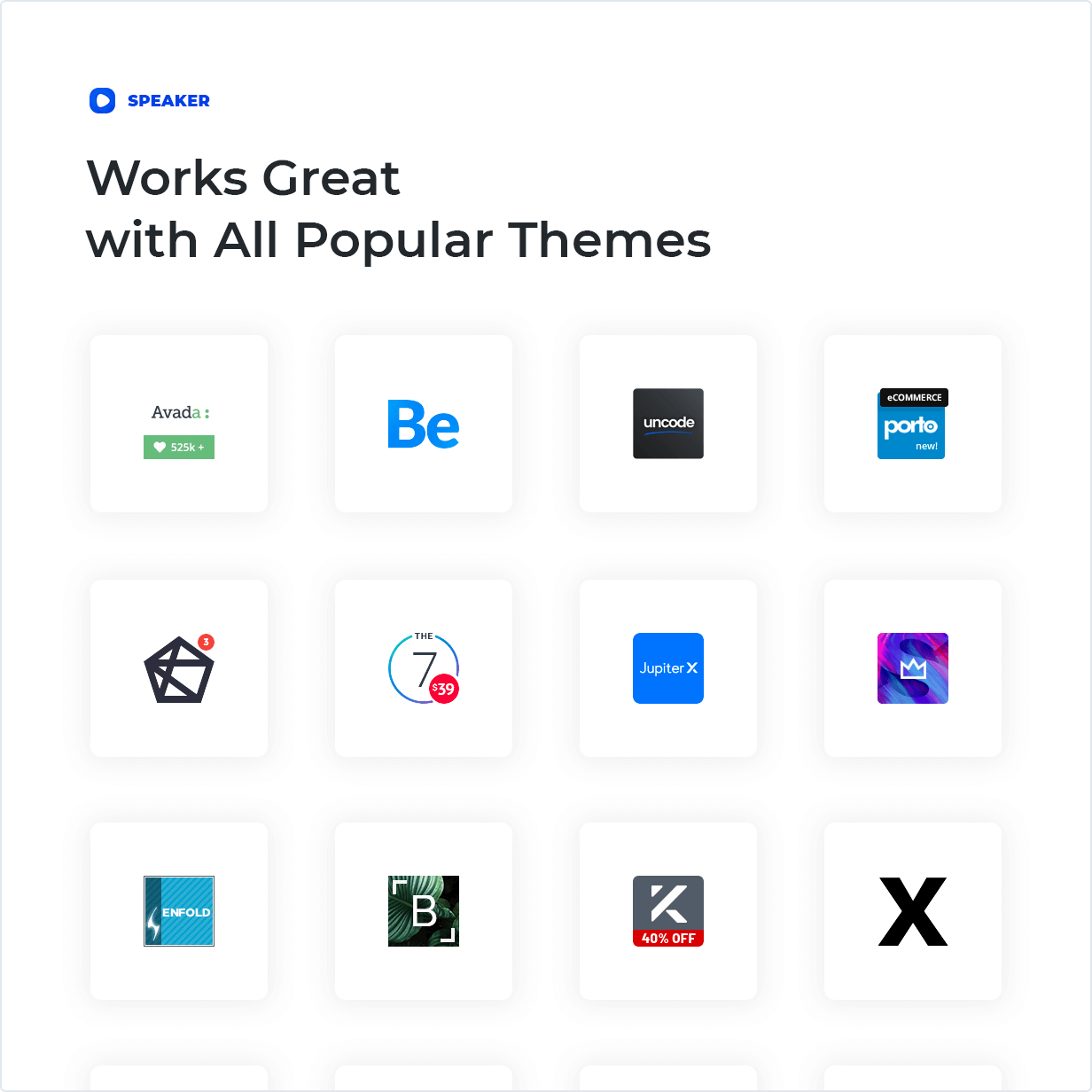 Works Great with All Popular Themes