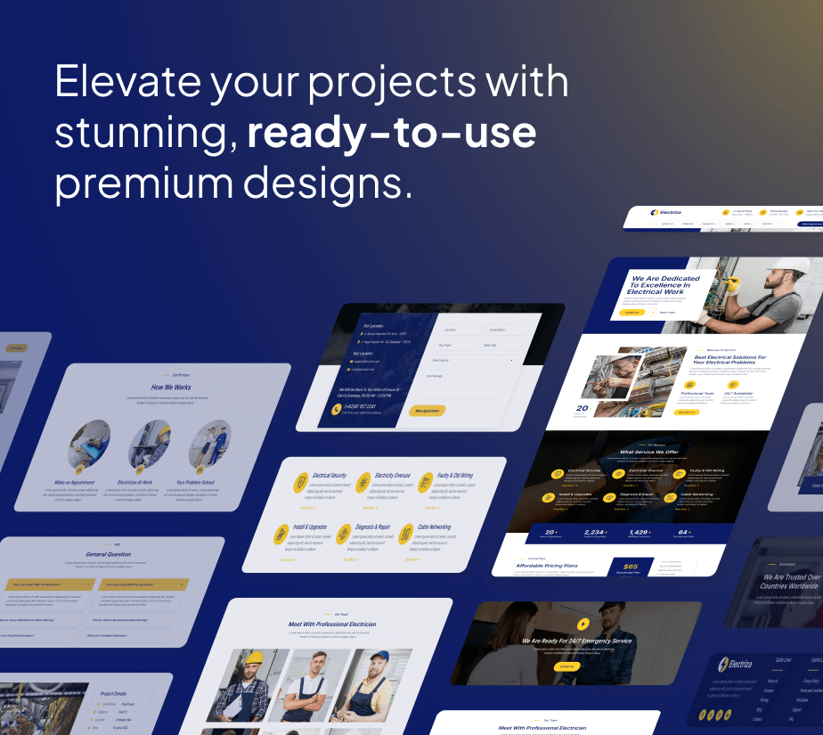 Electriza – Electrical Installation & Maintenance Services FSE WordPress Theme - 5
