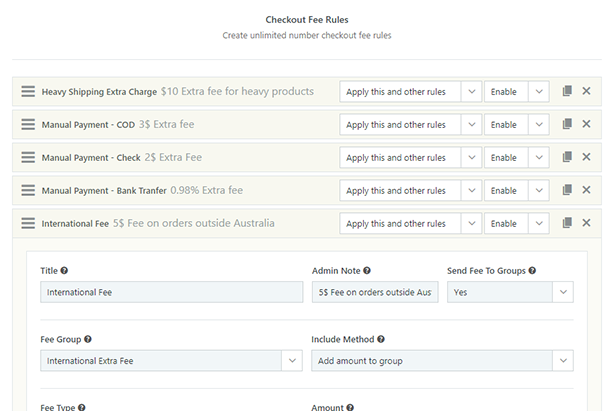 Dynamic Pricing & Discounts for WooCommerce - Checkout Fees