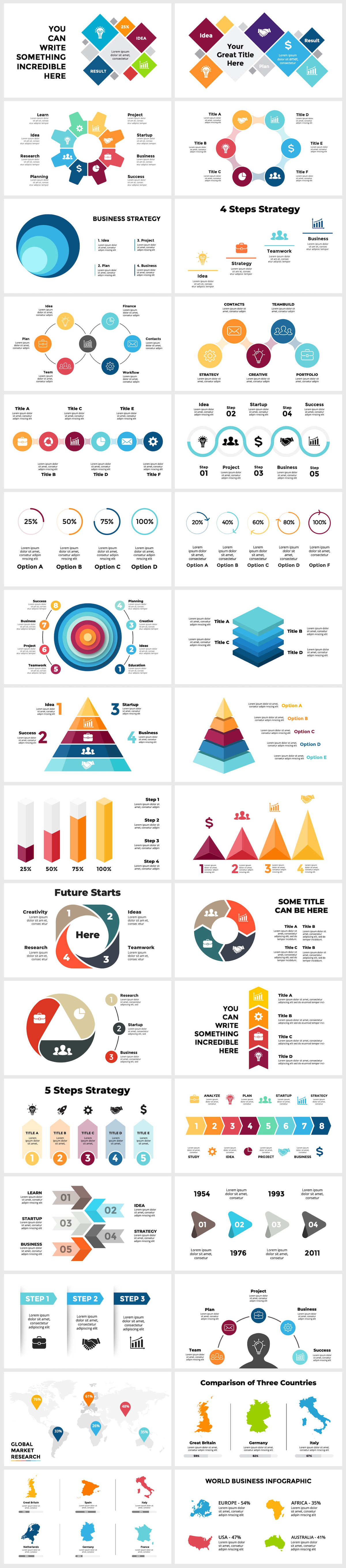 Wowly - 3500 Infographics & Presentation Templates! Updated! PowerPoint Canva Figma Sketch Ai Psd. - 198