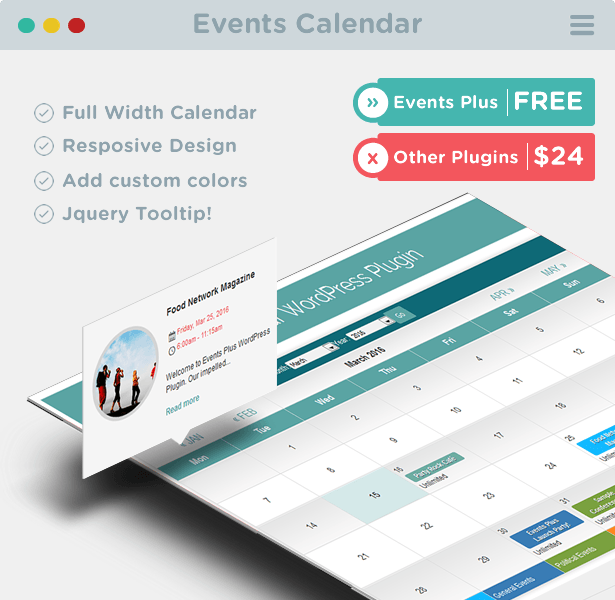 Events Calendar Registration Booking by elbisnero CodeCanyon