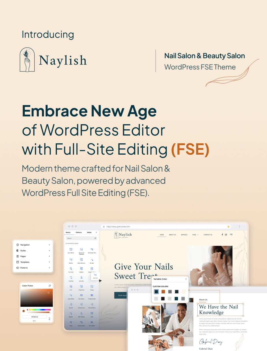 Naylish – Tema WordPress FSE para salão de beleza e cuidados com a beleza - 4