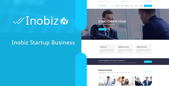 Inobiz - Startup Business and Agency Drupal 8 Theme