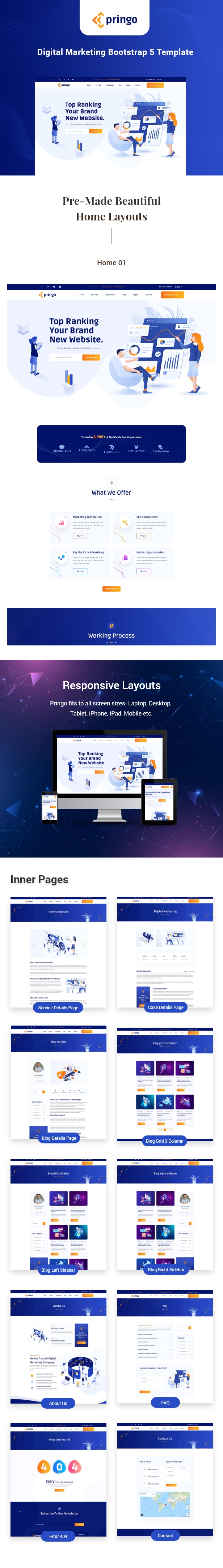 Pringo - Digital Marketing Bootstrap 5 Template - 1
