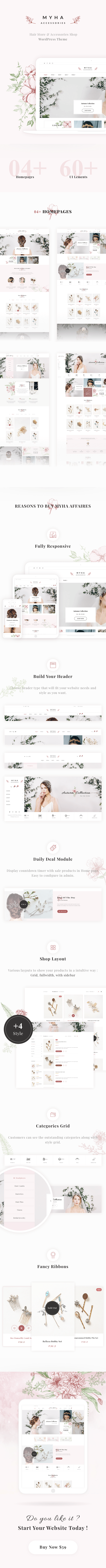 Myha - Accessories Store & Hair Shop WordPress theme 6