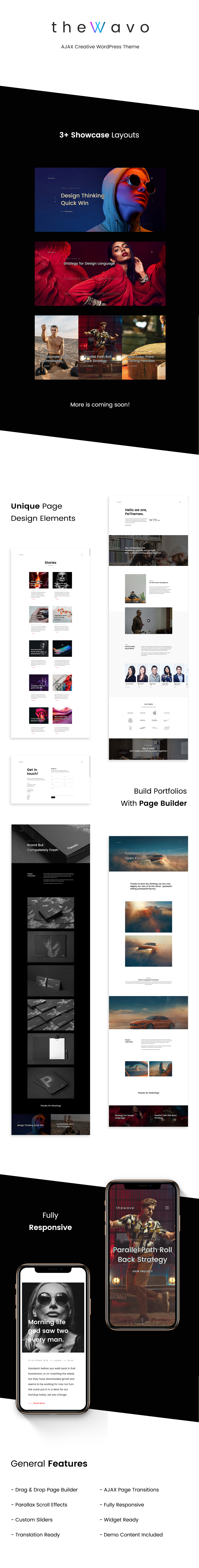 The Wavo - Portfolio Showcase WordPress Theme - 1