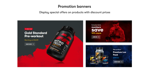 Promotion banners