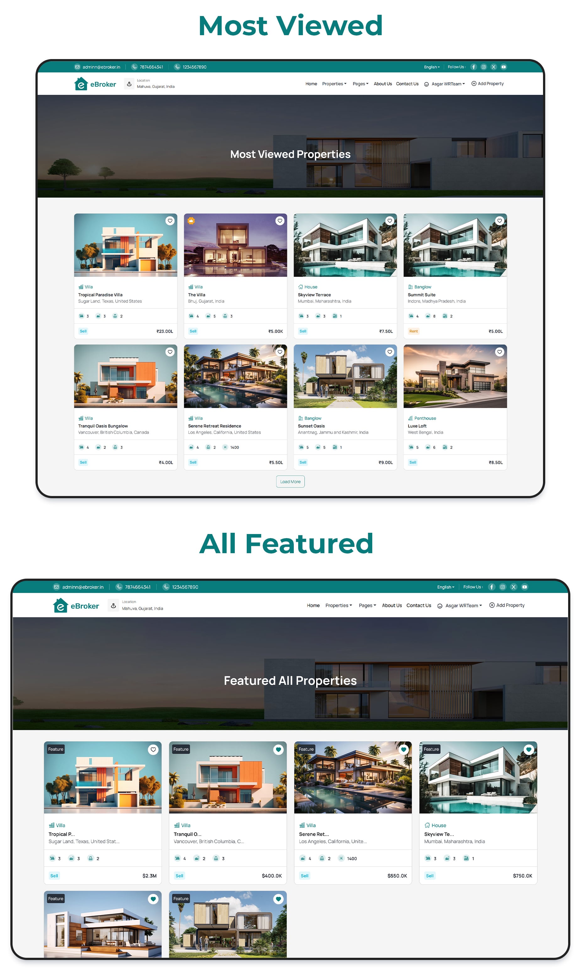 eBroker - Real Estate Property Buy-Rent-Sell Flutter app with Laravel Admin Panel | Web Version - 29