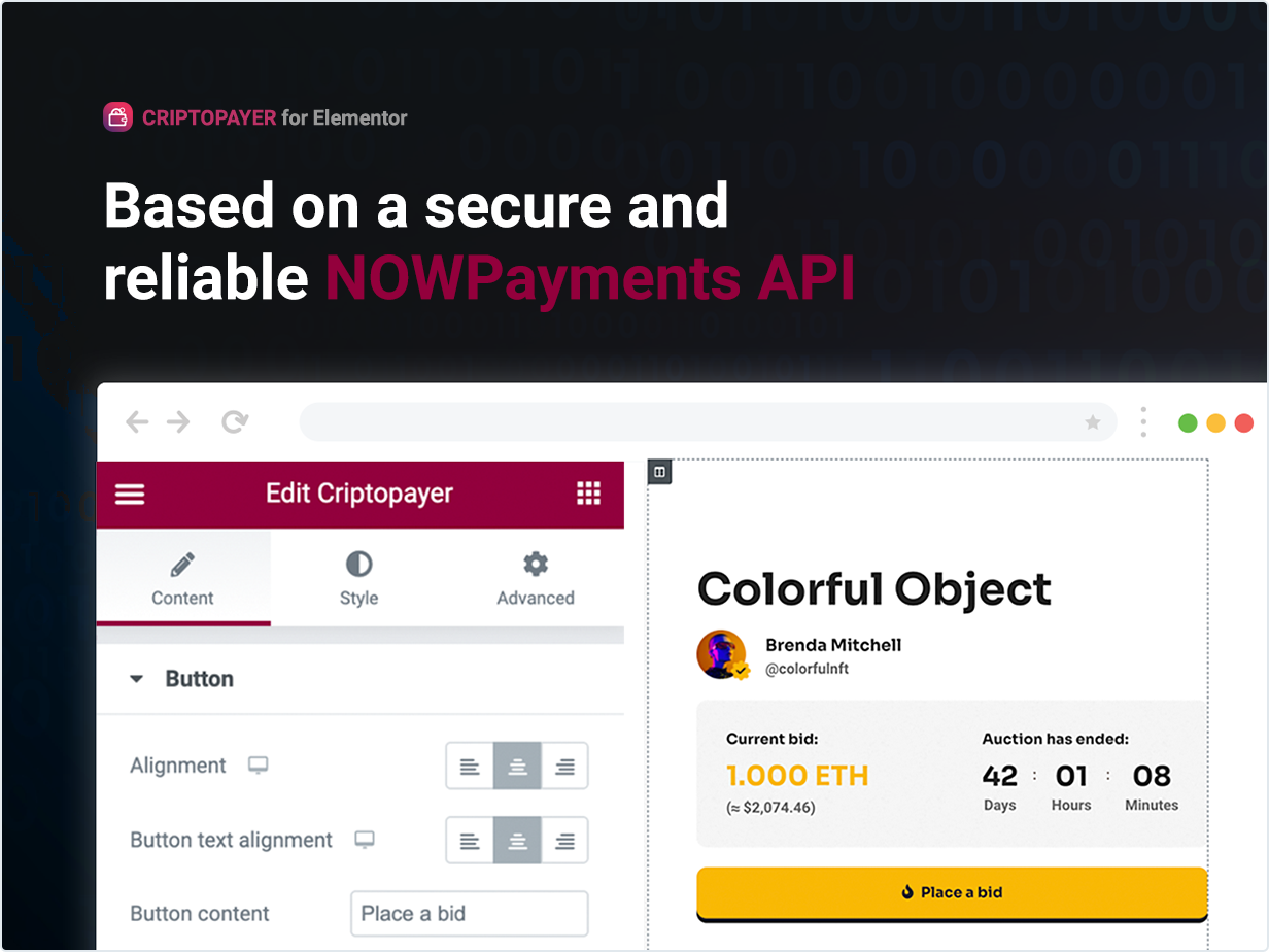 Based on a secure and reliable NOWPayments API