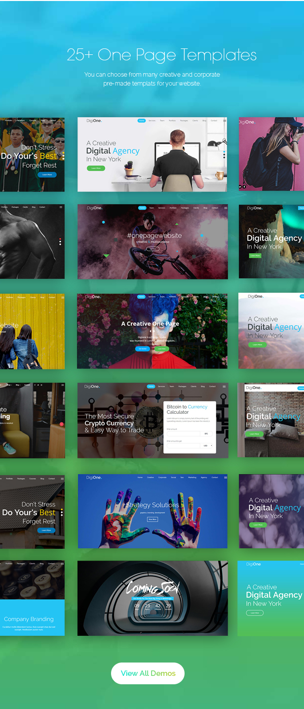 DigiOne - One Page Parallax - 3