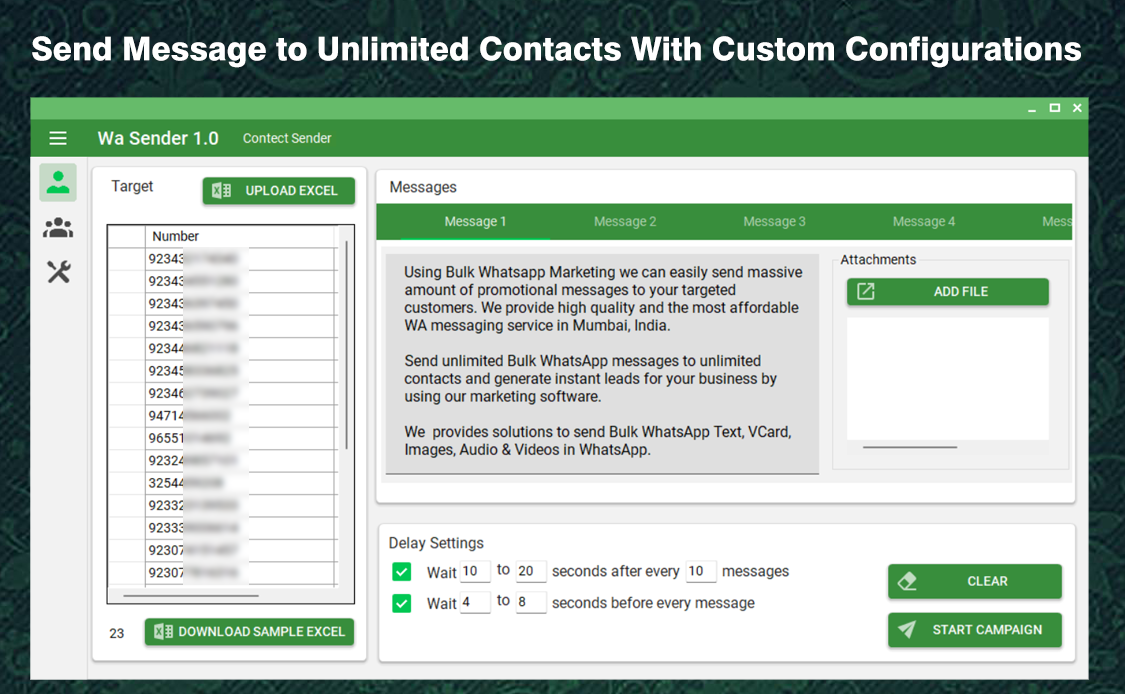 WaSender - Bulk WhatsApp sender / Group Sender / WhatsApp bot - 1