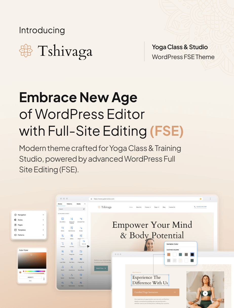 Tshivaga – Yoga Studio & Training Center FSE WordPress Theme - 3